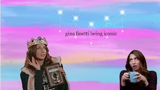 gina linetti being iconic for two minutes straight