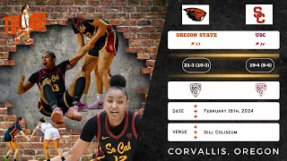 No. 11 Oregon State vs No. 10 USC | Pac-12 | 2.18.24