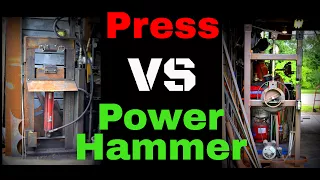 Forging Press Vs Power Hammer // Which is Right for You? Hydraulic Press or Power hammer ?