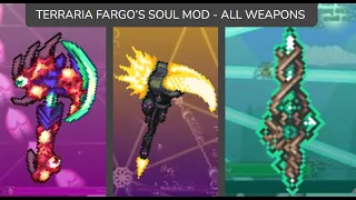Terraria Fargo's Soul Mod - All Weapons Showcase [Eternity Mode]