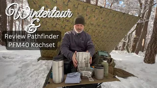 Wintertour & Vorstellung des Pathfinder Kochset PFM40   #pathfinder #bushcraft #bushcraftgear