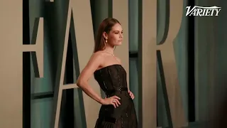 Lily James at the Vanity Fair Oscar Party