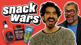 Dev Patel & Jordan Peele Rate Indian And American Food | Snack Wars