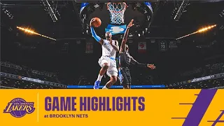 HIGHLIGHTS | Los Angeles Lakers at Brooklyn Nets