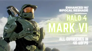 Halo 4 - ALL CUTSCENES w/ Classic Mark VI Chief (Enhanced by Bifocal Reshade)