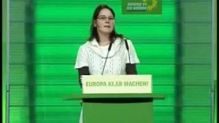 Annalena Baerbock auf grünem Bundesparteitag zur Europaprogrammdebatte