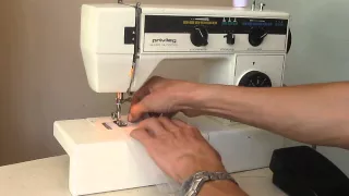 Sewing machine Швейная машина Privileg Super Nutzstich 662 test шифон, джинс, кожа