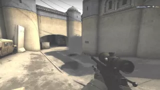 CS:GO Blind Noscope Headshot Through Dust 2 Doors