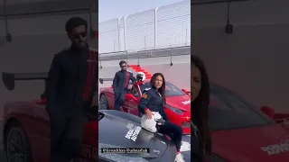 Feroz Khan And Ushna Shah Shoot In Dubai with Sports car ✌ #ushnashah #ferozekhan #dubai #sportscar