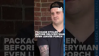 Thief caught on camera stealing package before delivery driver even leaves porch