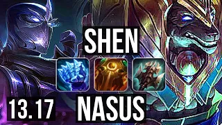 SHEN vs NASUS (TOP) | 3.1M mastery, 800+ games, 5/3/14, Rank 11 Shen | NA Grandmaster | 13.17