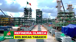 ¡Se acaba el Tiempo! Así se ve la Refinería Olmeca en Dos Bocas a solo 148 días para su inauguración