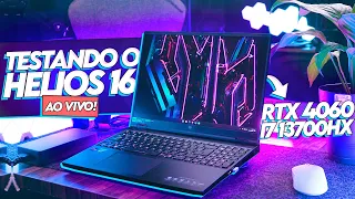 Testando o NOVO PREDATOR HELIOS 16 com uma RTX 4060 + i7 13700HX! #Bench139