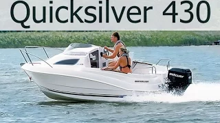 Маленький каютный катер Quicksilver 430