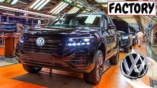 VOLKSWAGEN TOUAREG (SUV)🚙CAR FACTORY TOUR😳: Production line process of VW Touareg🚔Manufacturing