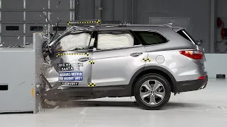 2015 Hyundai Santa Fe driver-side small overlap IIHS crash test