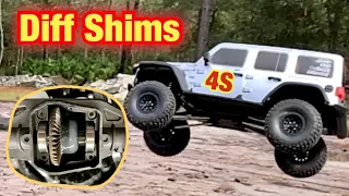 Scx 6 Axle Shim Install and Test with 4S