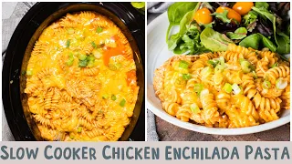 Slow Cooker Chicken Enchilada Pasta 🍝