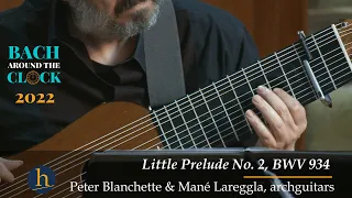 Bach: Little Prelude No. 2 in C minor, BWV 934 | Peter Blanchette, Mané Lareggla, archguitars
