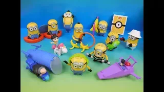 2017 DESPICABLE ME 3 SET OF 12 McDONALDS HAPPY MEAL COLLECTION MOVIE TOYS VIDEO REVIEW USA RELEASE