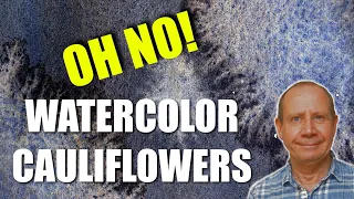 Watercolor cauliflower, what causes them so you don't! Fixing them. Watercolour tips for beginner.