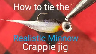How to tie the Realistic Minnow crappie jig! #crappie#crappiejigs#fishing#jigtying#crappiefishing