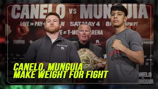 Canelo, Munguia make weight for super middleweight title fight