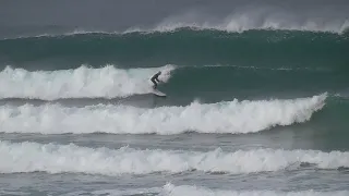 The swell came pouring through. Surfers of Cornwall