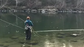 Spey cast slow mo