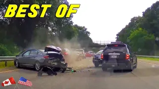 BEST OF Accidents, Hit And Run, Road Rage, Bad Drivers, Brake Check, Instant Karma | USA CANADA 2023