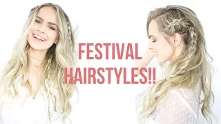 Easy Festival Hairstyles Tutorial - KayleyMelissa