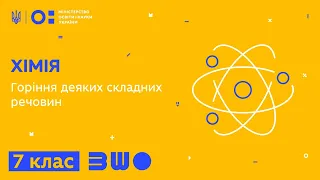 7 клас. Хімія. Горіння деяких складних речовин