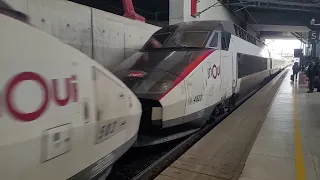 Arrivée du TGV Inouï en Gare de Valence TGV direction Lille et Bruxelles