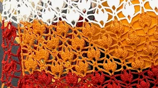 Beautiful Autumn Evening Crochet Shawl EASY Tutorial #crochettutorial #howtocrochet