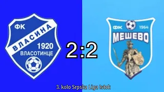 Vlasina - Meševo | 2:2 | Highlights | [3.kolo Srpska Liga Istok 23/24]