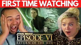 My Wife Watches STAR WARS For The First Time | Return of the Jedi