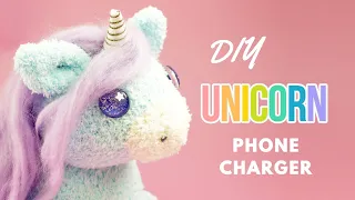 DIY Unicorn Plush Phone Charger