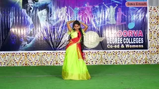 ALLGORHYTHMS 2022 - Oy raju kannullo nuvve song - Apoorva Degree College, Karimnagar