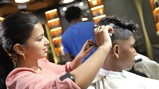 HAIRCUT BY MISS BARBER | HAIR CUTTING | RAINBOW BEAUTY AND TATTOO