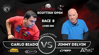 Carlo Biado VS Jimmy Delvin 🔹Race 8🔹 Jacoby Scottish Open🔹Loser side