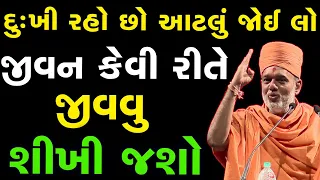 દુઃખી રહો છો આટલું જોઈ લો જીવન કેવી રીતે જીવવુ શીખી જશો ~ Gyanvatsal Swami 2023