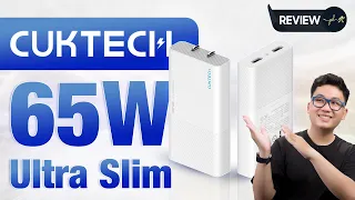 Sạc Cuktech 65W Ultra Slim: kích thước mỏng như thanh kẹo! | Thế Giới Phụ Kiện