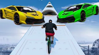 GTA V Online: BMX vs ZENTORNO - no meio DA NEVE! (DIFÍCIL)