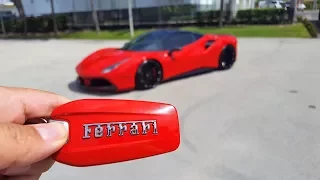 Ferrari 488 GTB Novitec Engine Start Up & Drive Exterior and Interior at Prestige Imports Miami