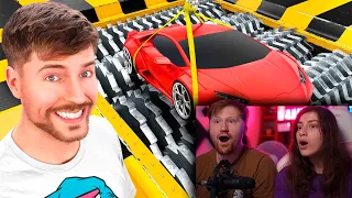 Lamborghini vs. Измельчитель |  РЕАКЦИЯ на MrBeast