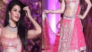 Doll Jacqueline Fernandez walked the ramp In Beautiful Ghagra Choli