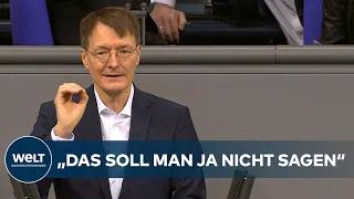 HISTORISCHE WORTE: Karl Lauterbach erklärt Kampf gegen Corona-Pandemie zum obersten Ziel