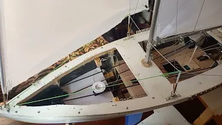 RC sailboat upgrade of the genoa control systems.