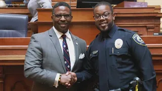 Chesapeake police officer honored at Virginia State Capitol for Walmart mass shooting response