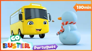 Buster Constrói um Boneco de Neve | Go Buster em Português | Desenhos Animados para Crianças